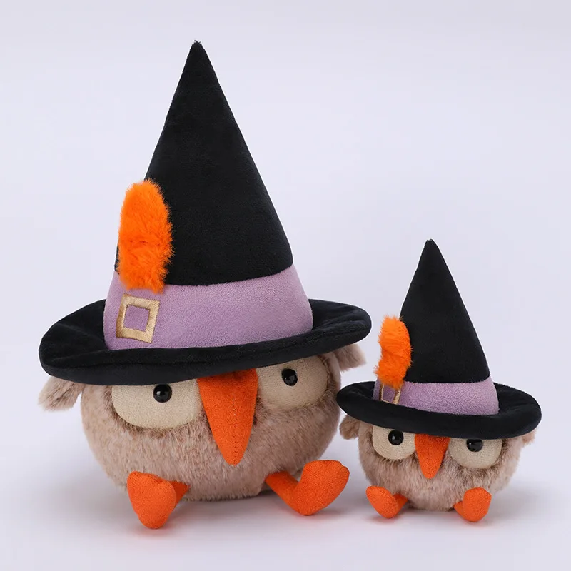 Nowa Halloweenowa Straszna Zabawka Pluszowa Kot Duch Sowa Kruk Kawaii Lalka Kreskówka Anime Uroczy Prezent Urodzinowy dla Dzieci