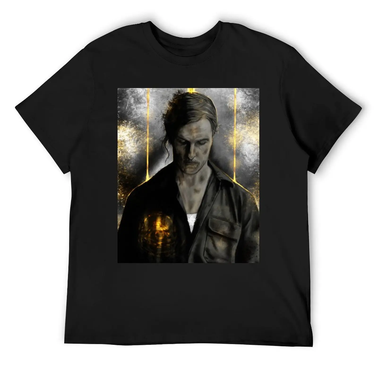 True Detective - Rust Cohle old T-Shirt customizeds customs sublime cotton graphic tees mens vintage t shirts