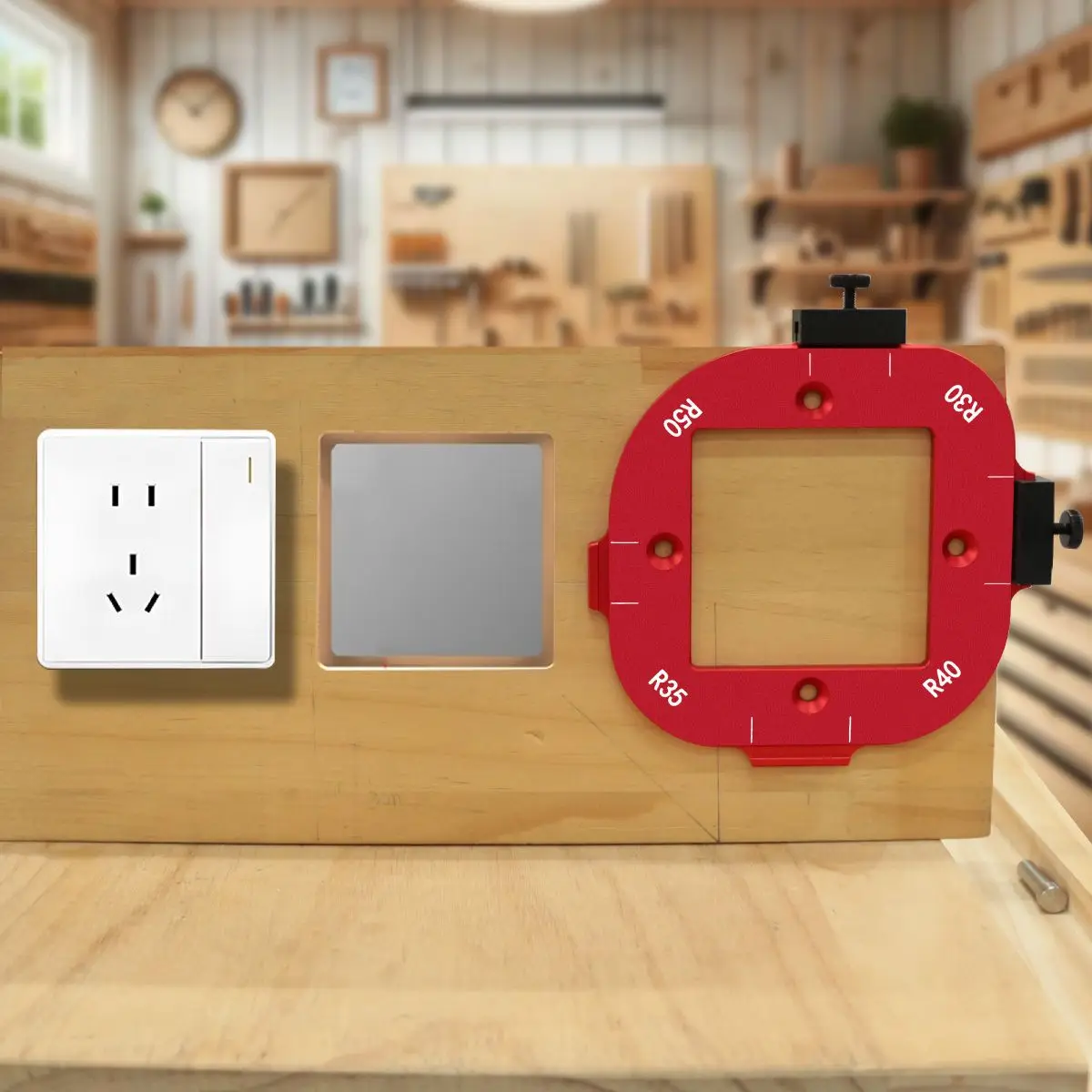 2pcs Woodworking Router Corner Radius Arc Angle Positioning Template, Positioning Bit Jig for  Custom Furniture DIY Wood Project