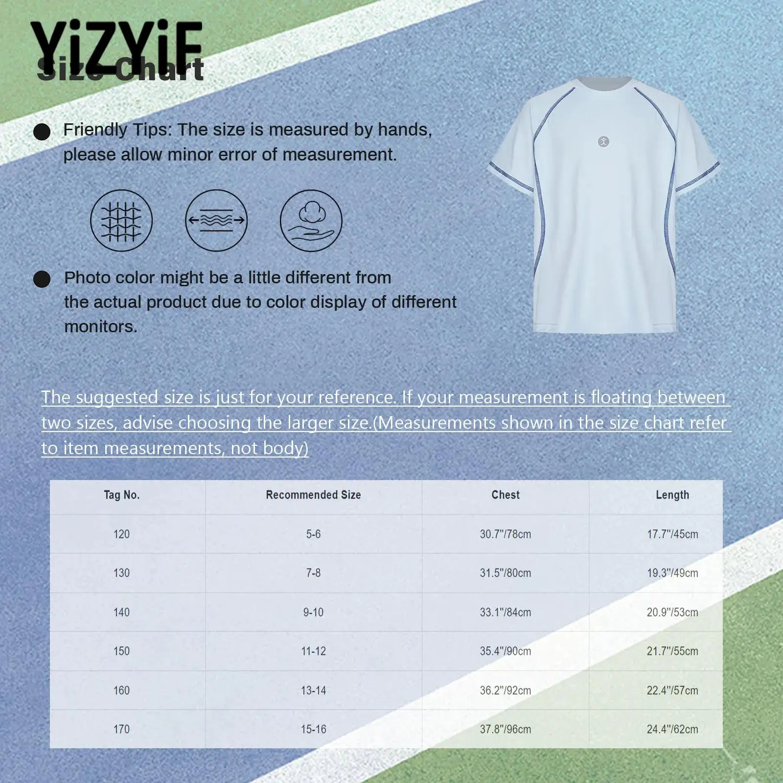 Kids Boys Outdoor Sports Quick Dry Tee Round Neck Short Sleeve Contrast Trim Breathable for Outdoor Sports Activities