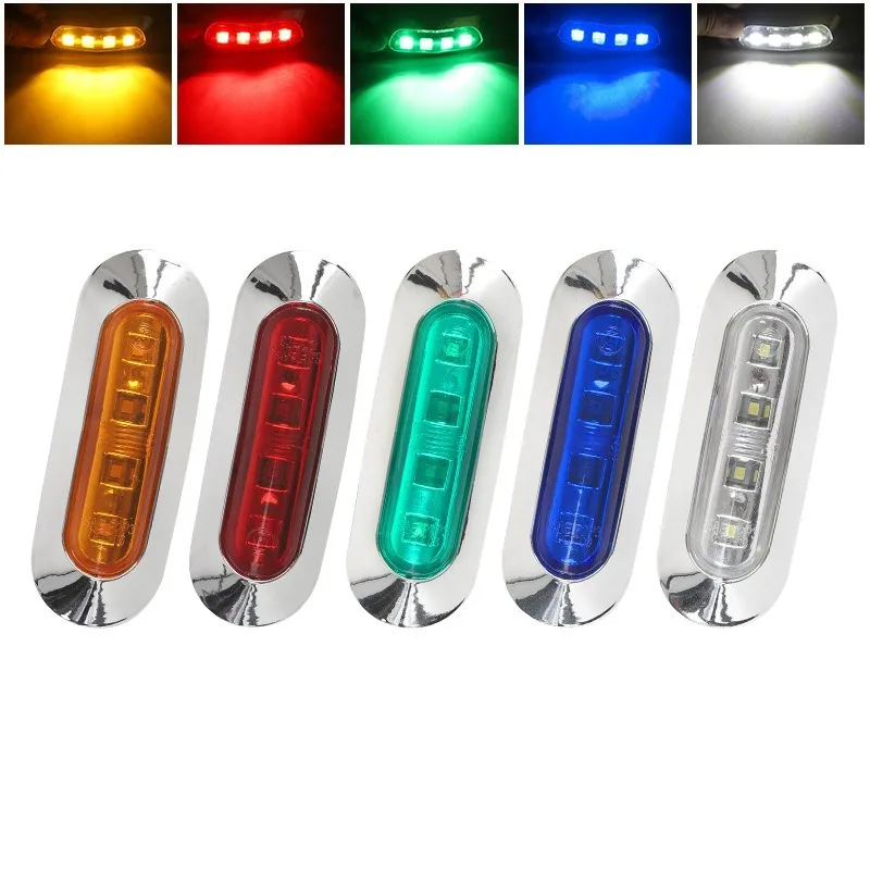 

12-24V Waterproof Sailing Signal Lamp Marine Yacht Light 2pcs Marine Navigation Lights 4LED Boat Navigation Light