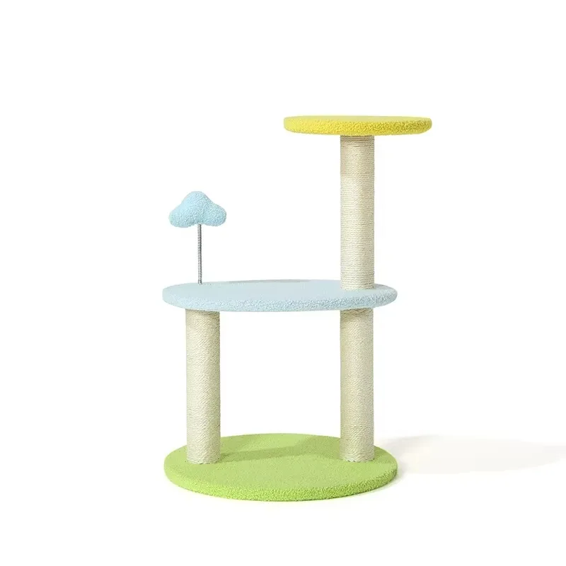 

Cat Scratch Rod Climber Treehouse Modern Luxury Tower Scratch Rod Cat Tree & Scratch Rod Wooden Cat Tree