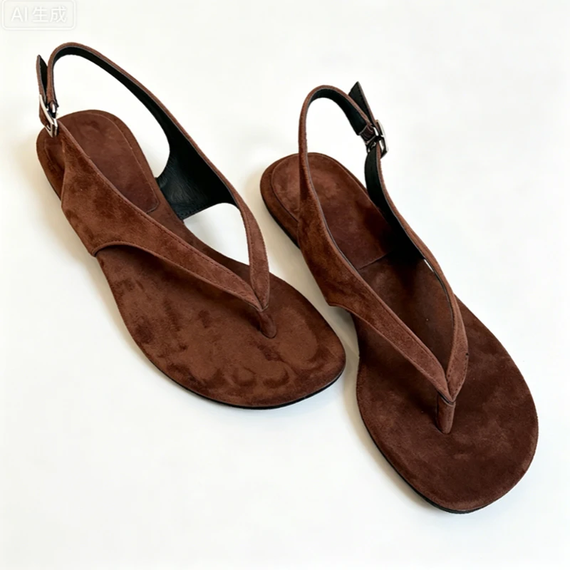 Clip Toe Sandals for Women Heeled Shoes Fashion Casual Slippers Beach Walking Flip Flops Dress Designer Female Slides view 6