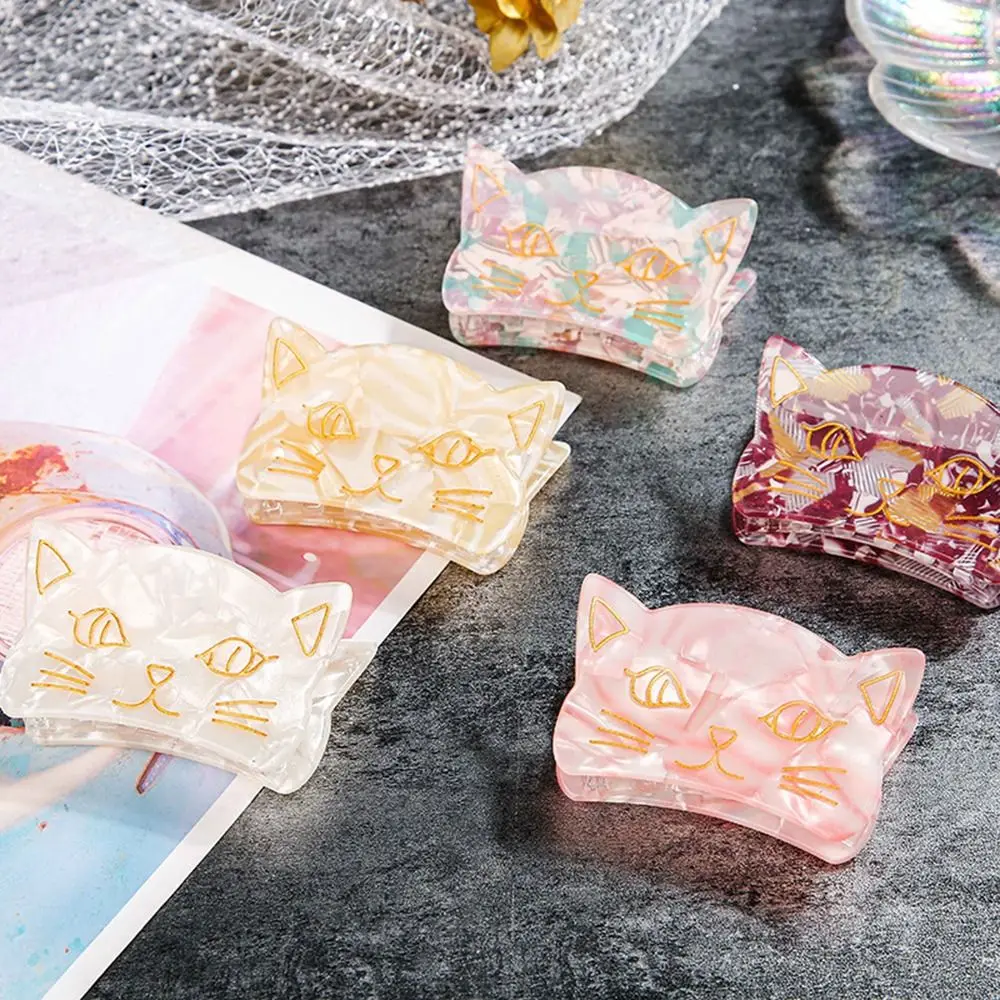 

Fashion For Girl For Women Acrylic Headwear Headdress Korean Style Crab Clip Cat Hair Claw Women Hair Clips Hair Accessories