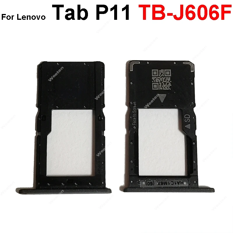 SIM Card Tray Slot For Lenovo Tab P11 P11 Pro TB-J606F TB-J706F SIM Card Holder Slot Micro SD Card Reader Adapter Repair Parts