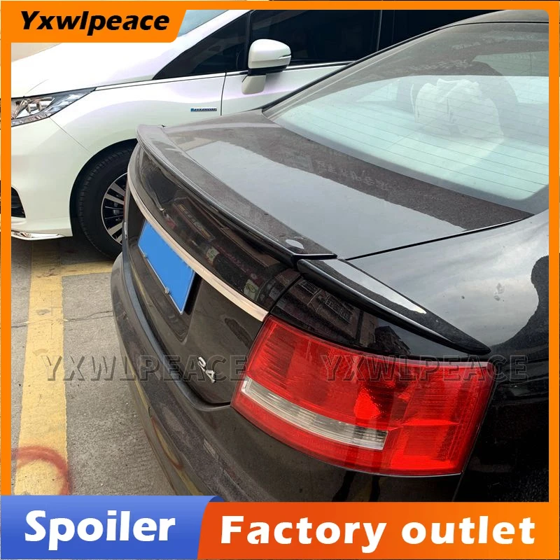 

For Audi A6 C6 2005 2006 2007 2008 2009 2010 2011 PU Unpainted Color Rear Trunk Spoiler Trunk Wing Car Accessories