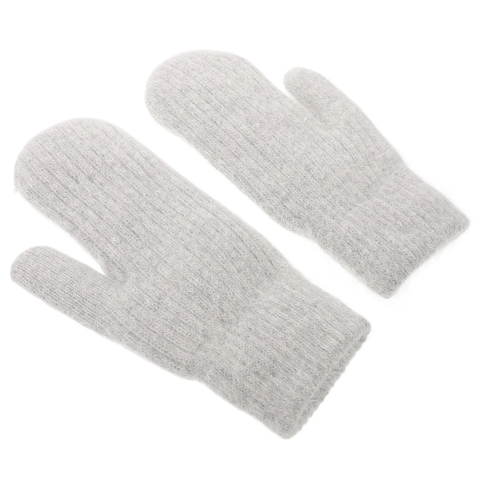 

1Pair Knitted Adult Outdoor Gloves Thickened Insulated Windproof Warm Gloves for Men Women Winter Hiking Skiing