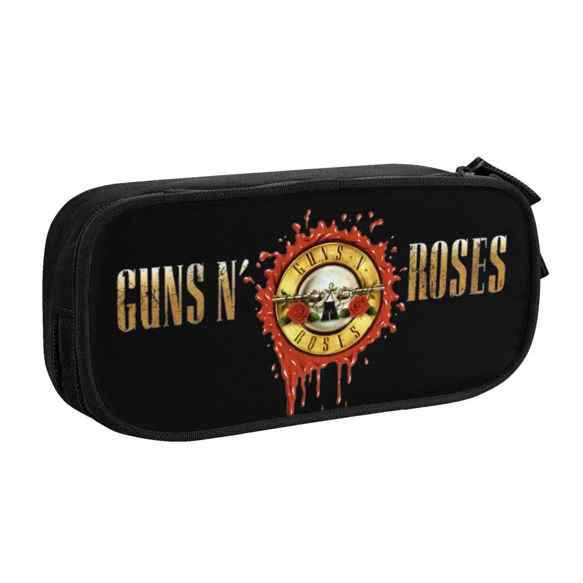 Band Korean Pencil Case Boy Girl Big Capacity Bullet Logo Pencil Box Students Stationery