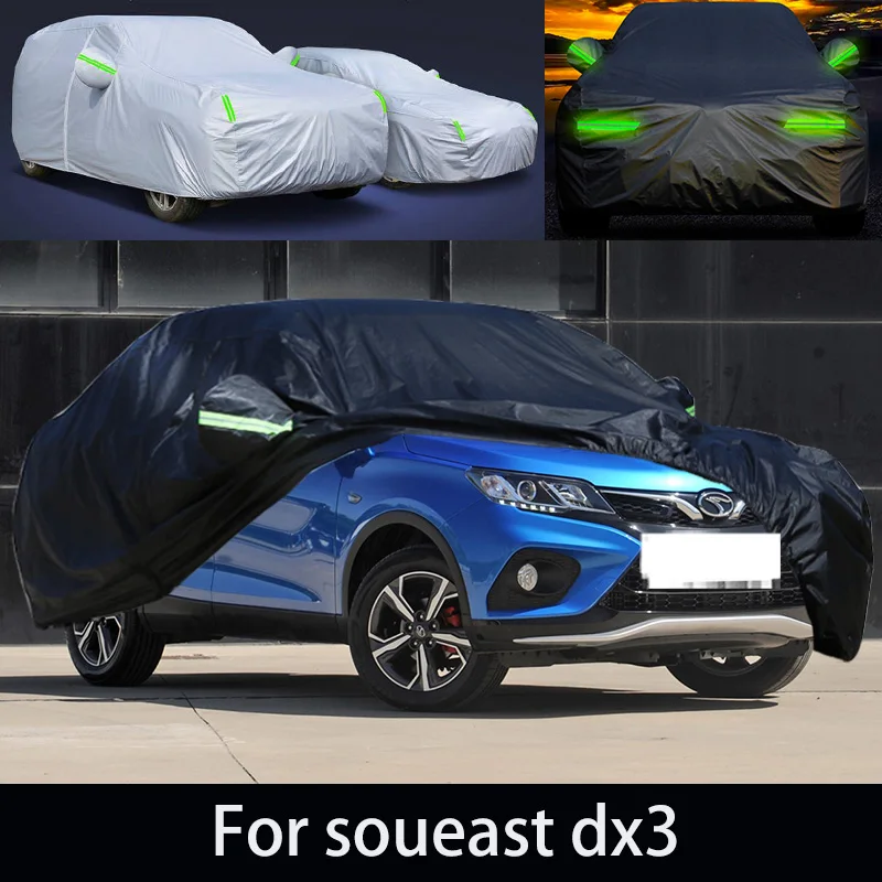 

For soueast dx3 auto anti snow, anti freezing, anti dust, anti peeling paint, and anti rainwater.car cover protection