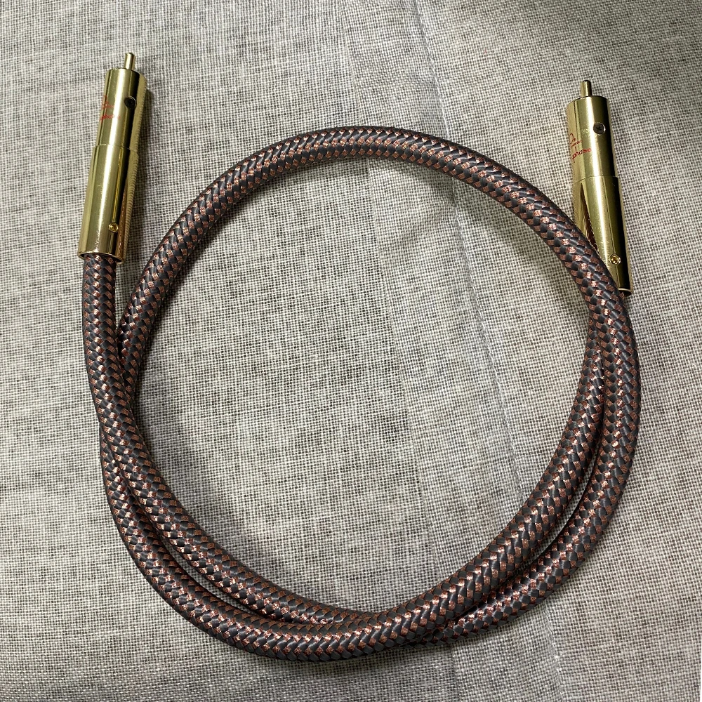 Hifi RCA Cable Accuphase 40th Anniversary Edition OCC RCA Interconnect Audio Cable Gold Plated Plug For CD Amplifier extension