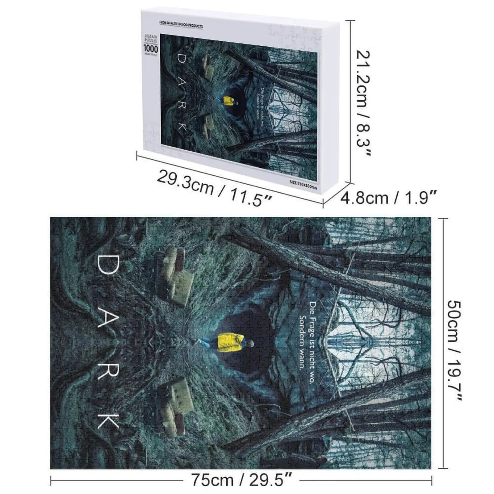 DARK ซีซั่น 1 จิ๊กซอว์ความละเอียดสูงพิเศษ รูปสัตว์ไม้ จิ๊กซอว์ไม้สำหรับผู้ใหญ่