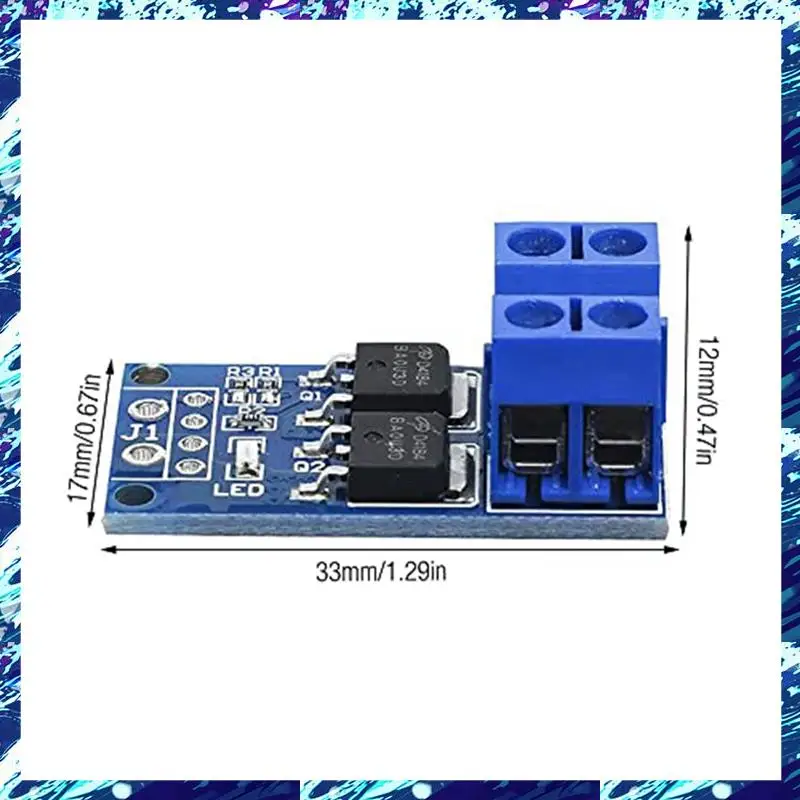 CEA 30PCS MOSFET Drive Module DC 5V-36V 15A(Max 30A) 400W Dual High-Power 0-20Khz PWM DC Motor Speed Controller