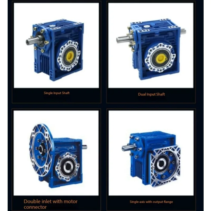Manual Self-Locking Worm Gear Reducer, Right Angle 90 Degree Gearbox for Hand Winch, Torque Transmission