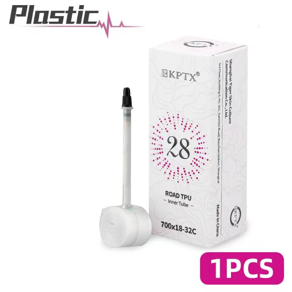 BKPTX 1 Stuks 28g Ultralight Fiets TPU Binnenband 700X18 25 28 32 Road Fiets TPU Materiaal Band 65mm Lengte Franse Ventiel