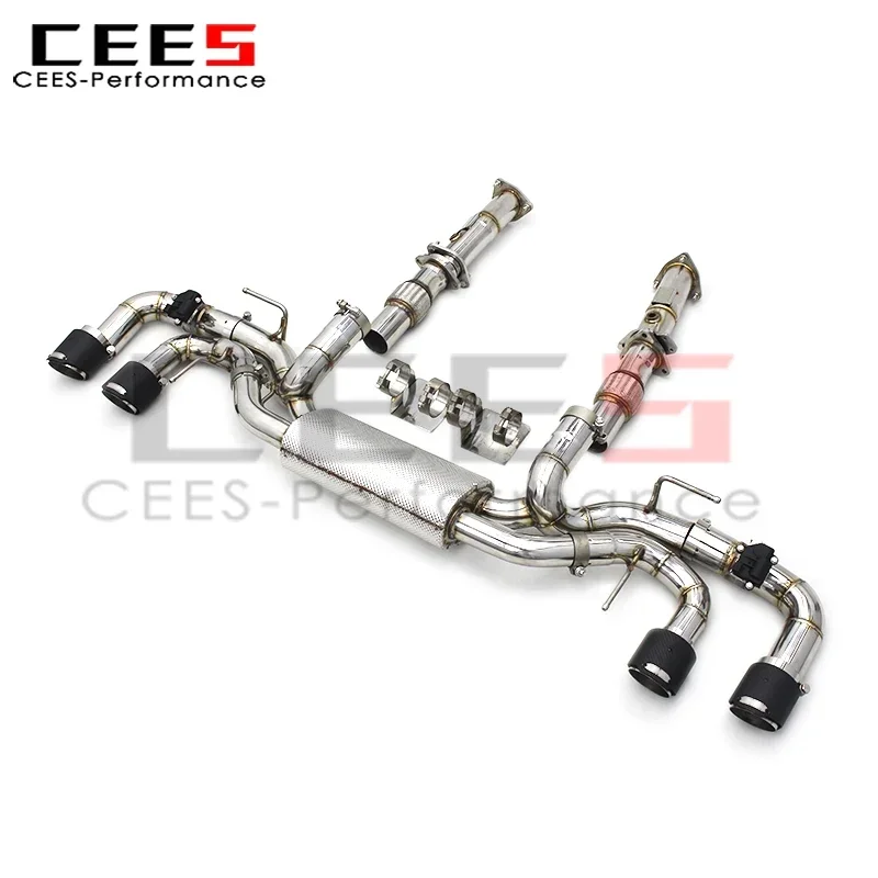 cees Catback Exhaust Valve 3 Inch Pipe for Chevrolet CORVETTE C8 2019-2022 Stainless Steel Exhaust Muffler Downpipes System