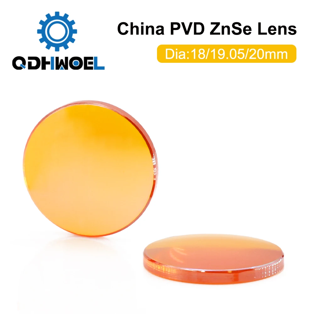 Cina Lente di messa a fuoco laser CO2 ZnSe Dia.18 19,05 20 mm FL38.1 50,8 63,5 101,6 127 mm 1,5 - 4 "per macchina da taglio per incisione laser