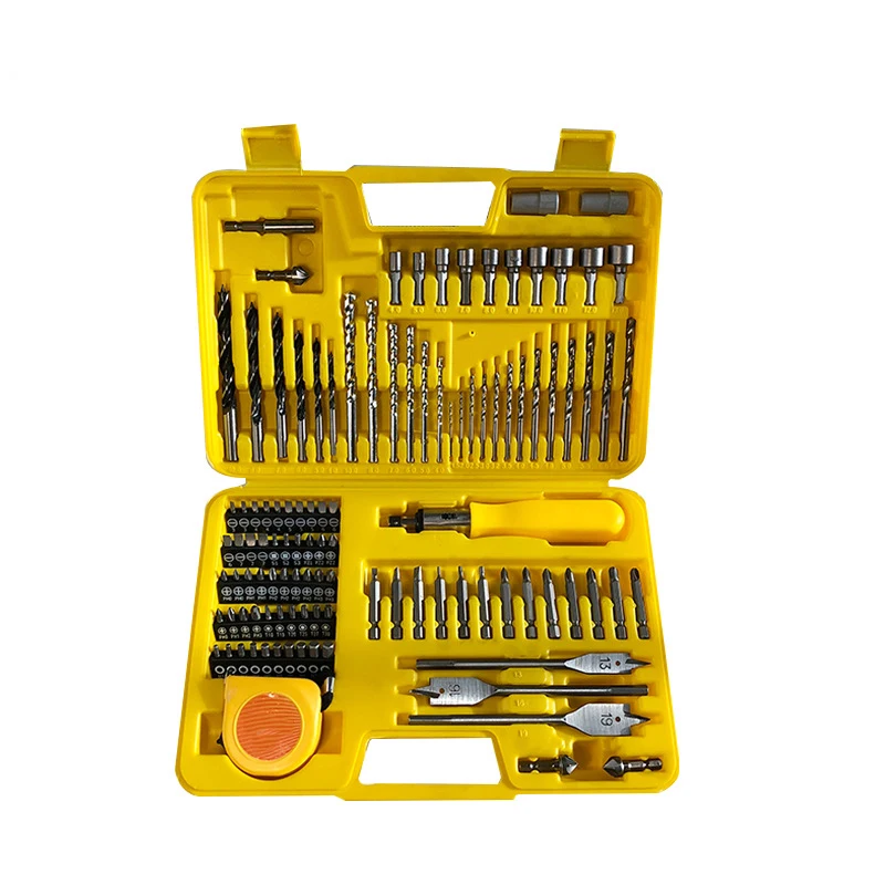 110PCS Professional Drill Bits Set Multi Twist Drill Metal Reamer Tools with PE BOX Hybrid Tools for Cutting Drilling Polishing