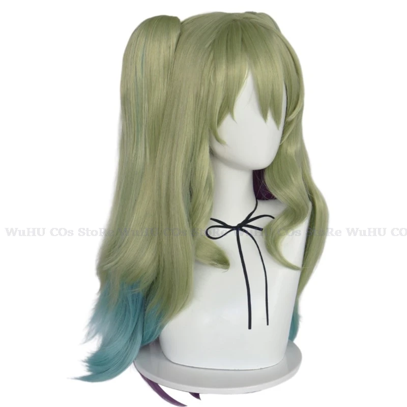 Game Honkai Impact 3rd Mobius Cosplay Fashion Wigs Unisex Mobius Swimsuit Wig Earrings Halloween Party Role Play Accessories