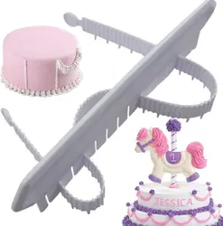 Arc Cake Fondant Decoration Auxiliary Device Ruler Cake Edge Decoration Measure Marker Shortcake Flower Skirt Scale Tools