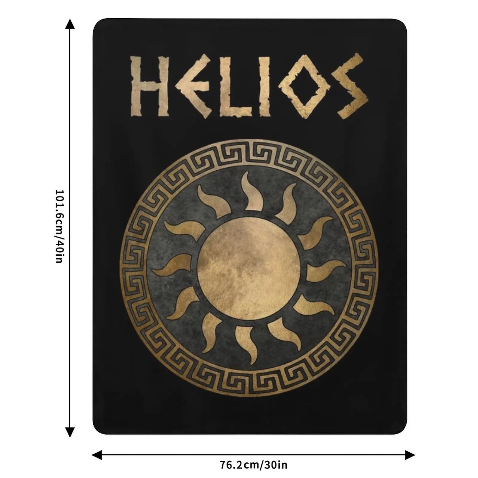 Helios Greek God of the Sun Ancient Symbol Throw Blanket Cozy Napping Blanket Gift for Mom Dad