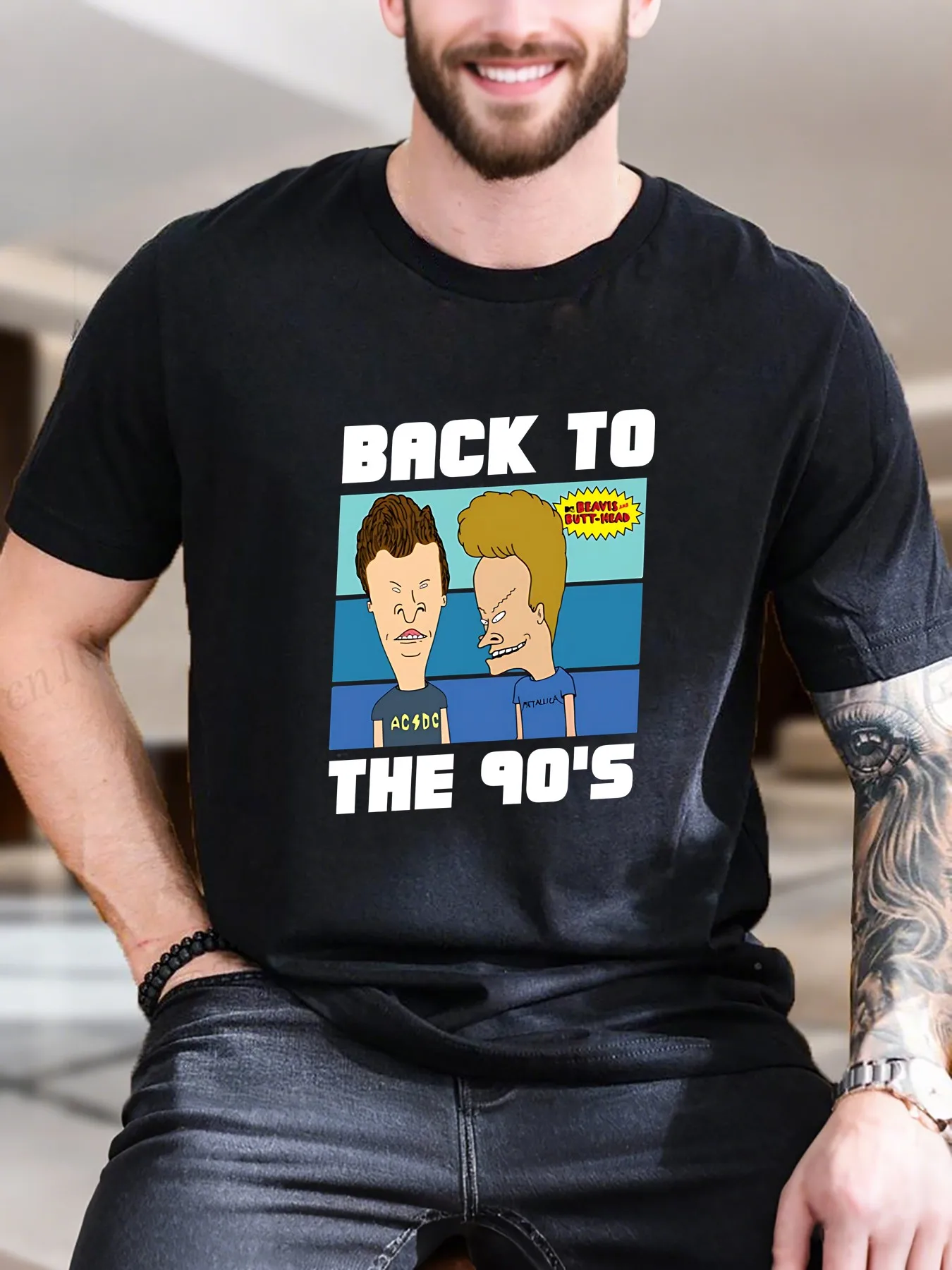 

New Arrival Fashion Back to the 90's Heavyweight Hot Sale Vintage Funny Fashionable Men's T-Shirt
