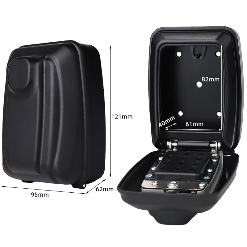 12 Digit Key Lock Box Wall-Mount Secret Code Security Key Safe Secret Organizer Box Home Office Weatherproof Safe Key Keeper