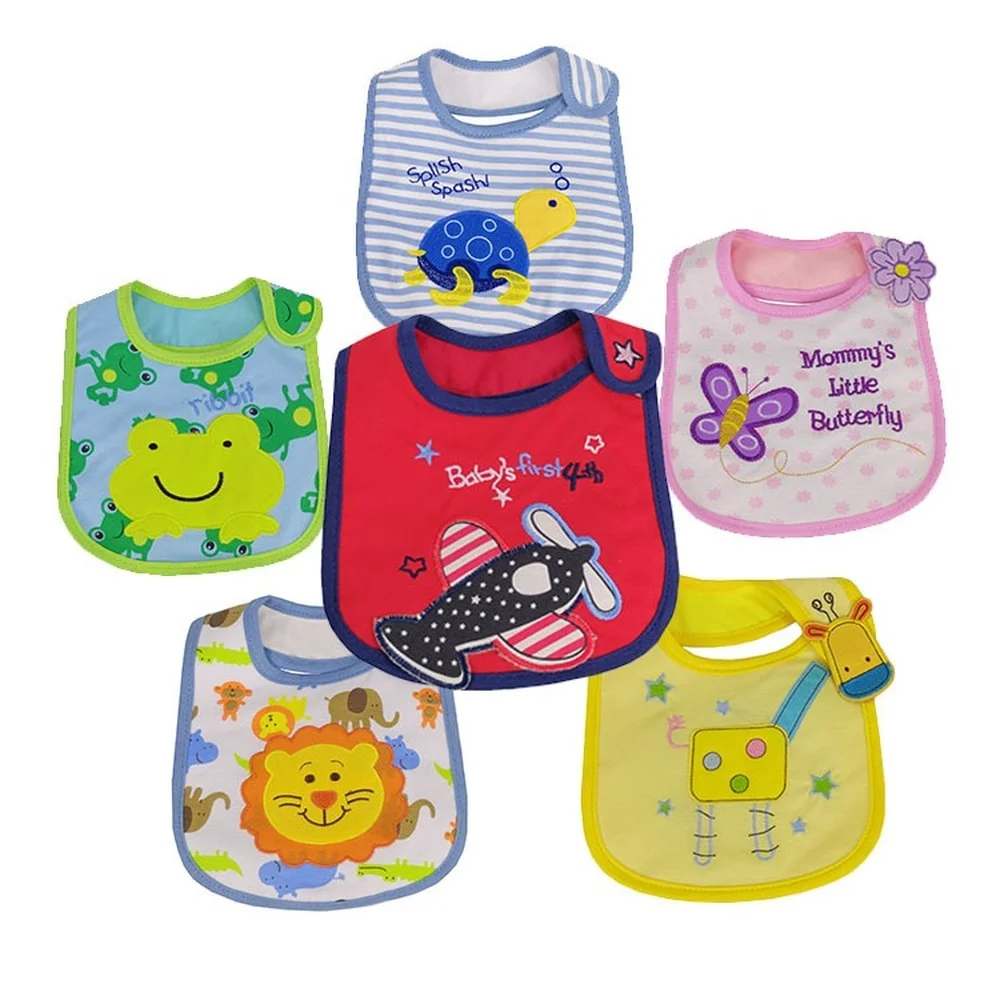 Waterproof Cartoon Baby Bibs, Recém-nascidos Bandanas, Alimentando Panos de Burp, Meninas e Meninos, Acessórios do bebê, 0-12 meses, Moda