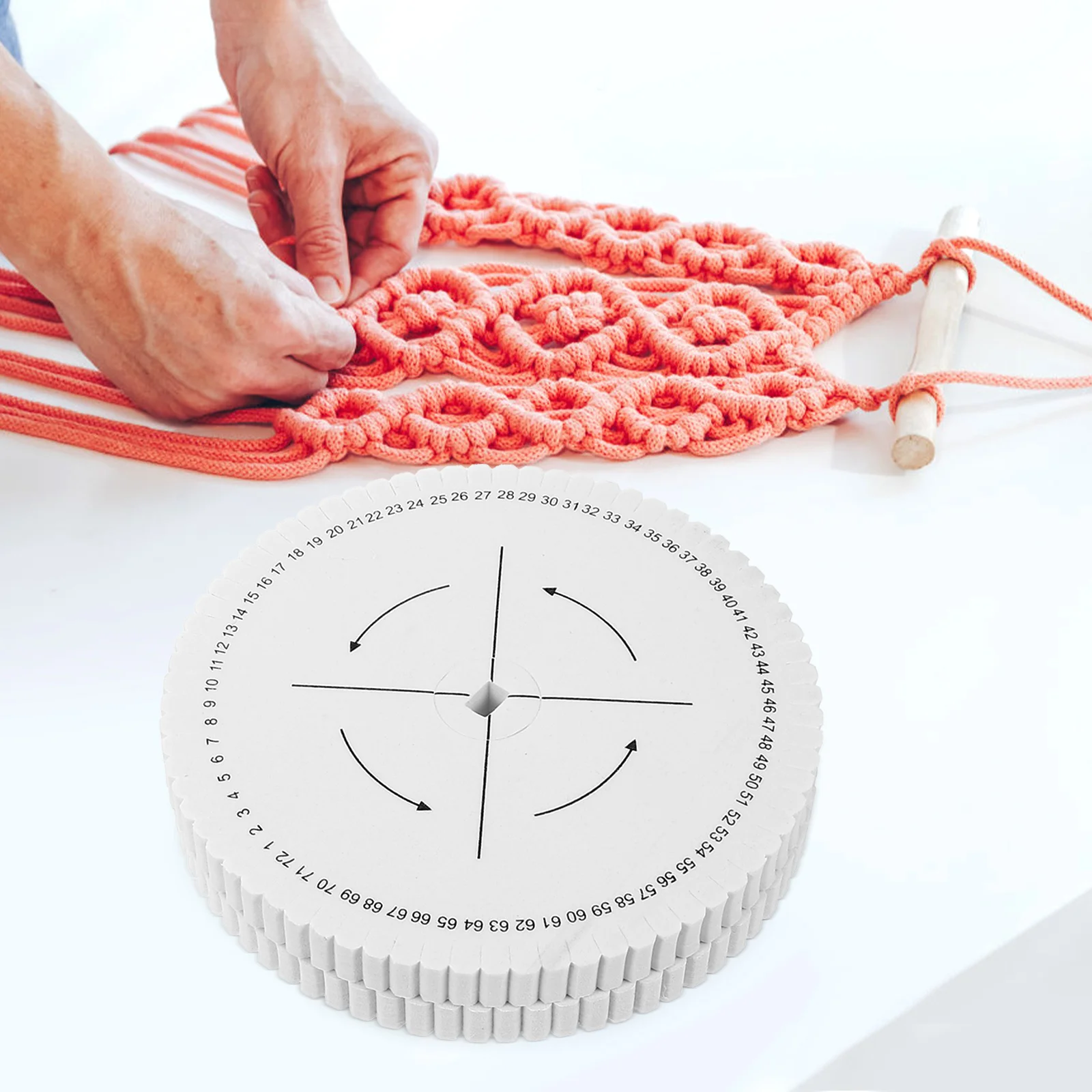 

Square Braiding Disk Jewelry Tools Bracelet Making Board Beaded Rope Disks Versatile Knotting Boards Dense Foam for Necklace