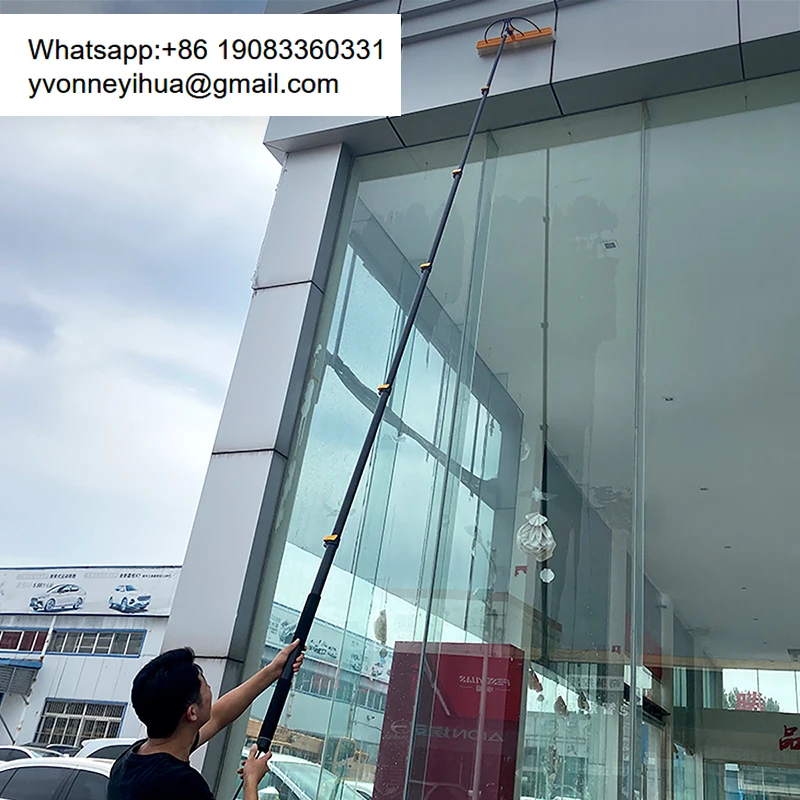 Hot Sale Scalable 10-85 Ft Telescopic Pole For Water Fed Pole High Rise Window Cleaning