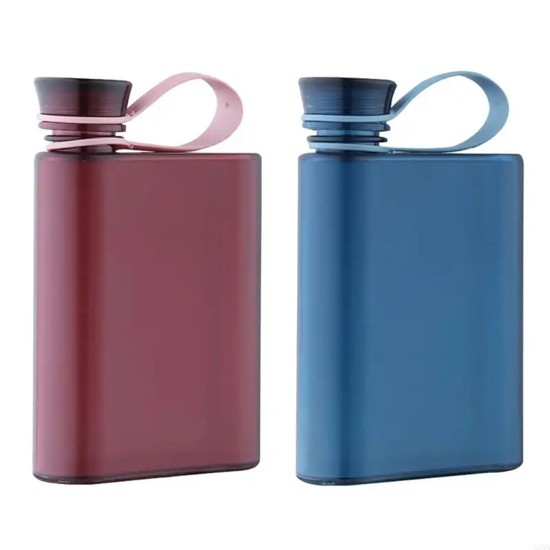 

N58B 500ML for Creative Matte Flat Plastic Water Cups Ring Outdoor Sport Portable