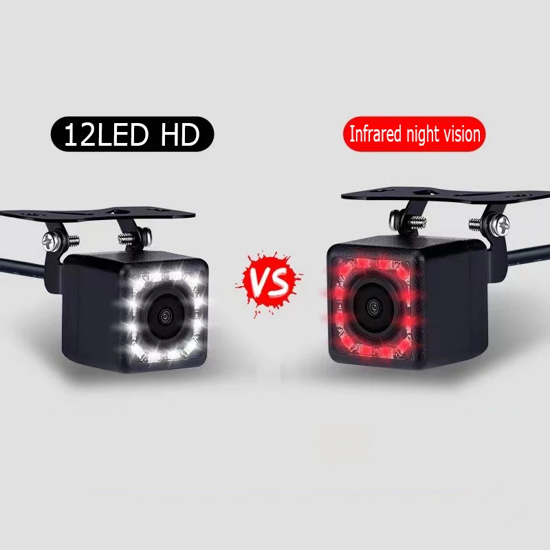 Car Dashcam 4-Pin 5-Pin Rear View Camera Redlight HD Night Vision Backup Waterproof Wide-Angle Front and Rear Parking Cameras