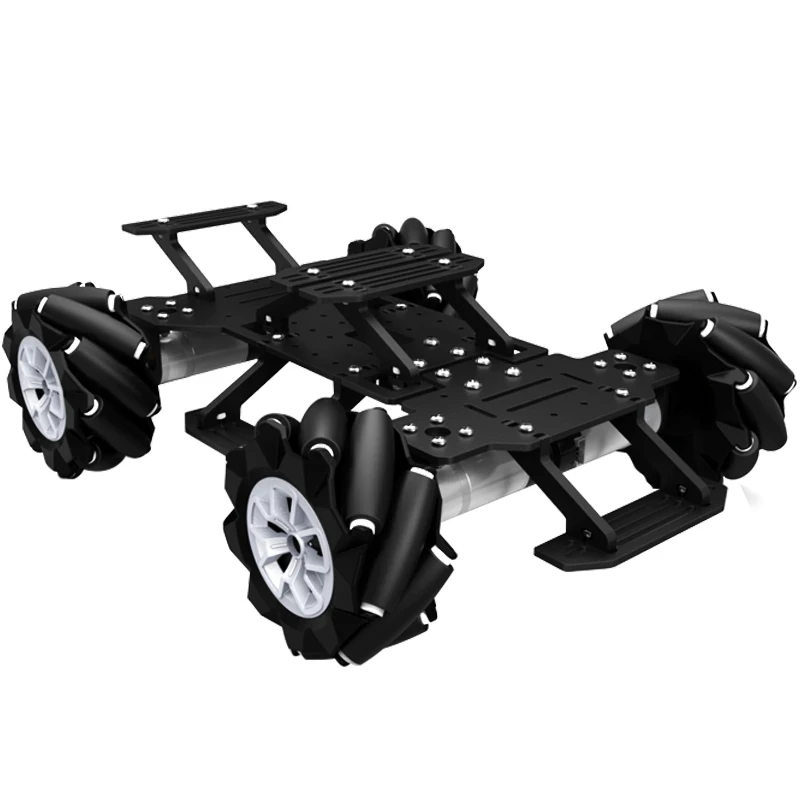 4WD Mecanum Wheel Robot Car with Strong Magnetic Motor Suspension Chassis for Raspberry Pi STM32 for Arduino Programmable Robot