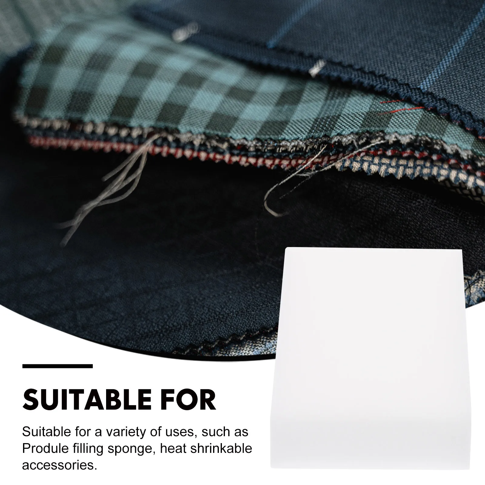 

8pcs High Density Sponge Blocks White Diy Filling Material For Craft Felting Heat Shrinkable Accessories Handmade Cushions