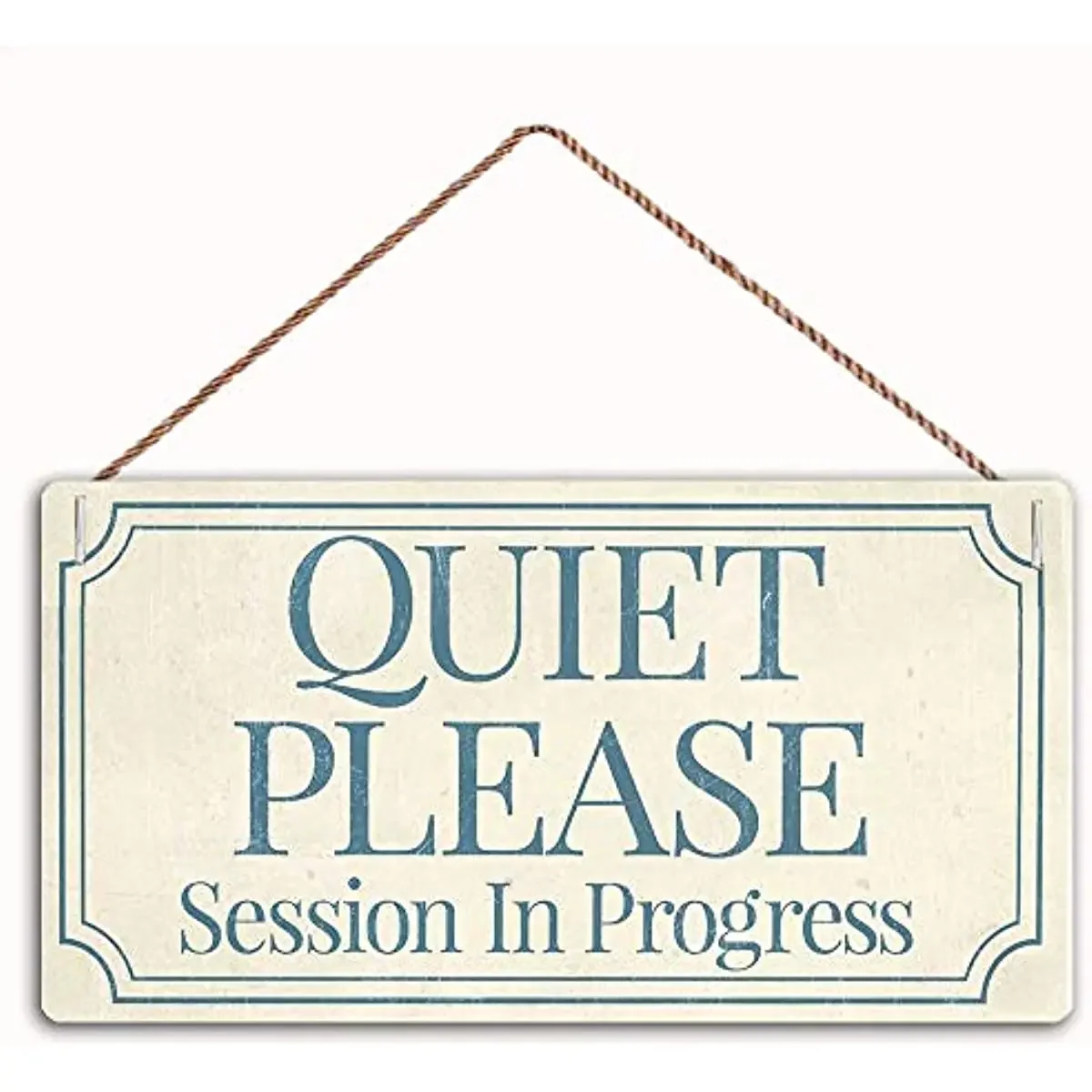 Quiet Please Session in Progress Home Decor Wood Sign Plaque Hanging Wall Art Decorative Funny Sign Garden Sign