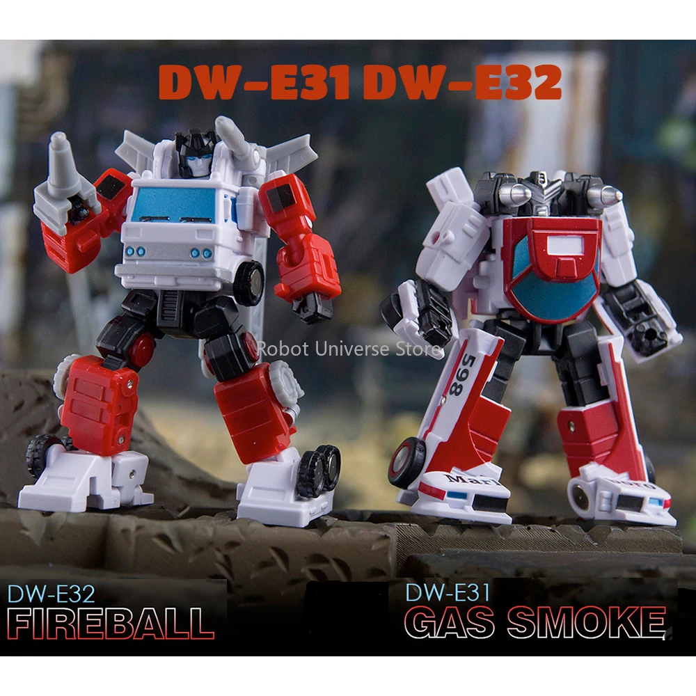 [IN STOCK] Transformation Dr.Wu DW-E31 Exhaust GAS SMOKE DW-E32 Artfire FIREBALL Mini Action Figure Gift With Box