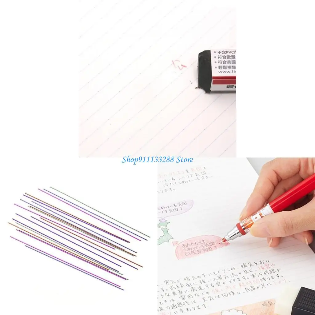 

G88D 20Pcs 0.5MM Pencil Refills for 0.5MM Mechanical Pencil Colored Pencil Refills for Student Artist Art Drawing Sketching