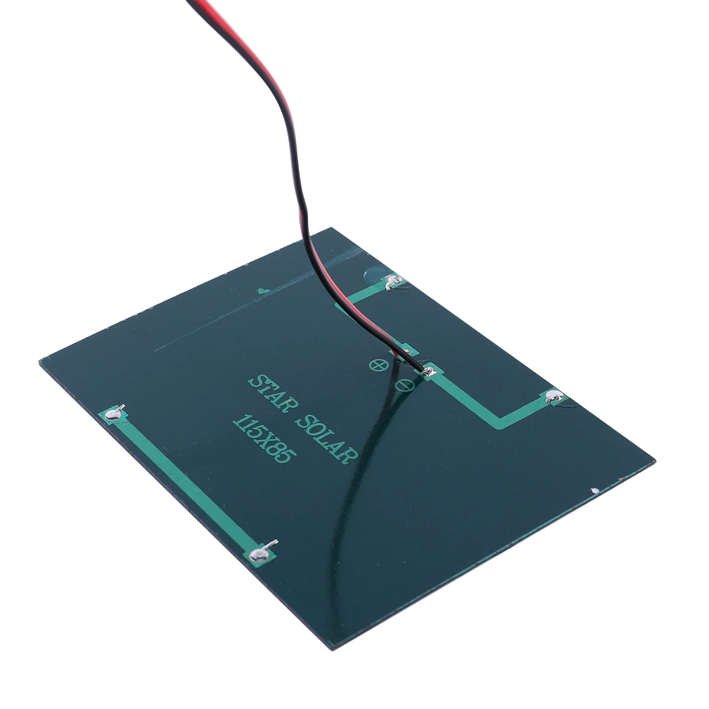 Mini Panel Solar de 3W 5V/12V, Cargador de Celdas Solares para Exteriores, Panel Solar de Polisilicio Epoxi Impermeable para Cargar Baterías de 9-12V