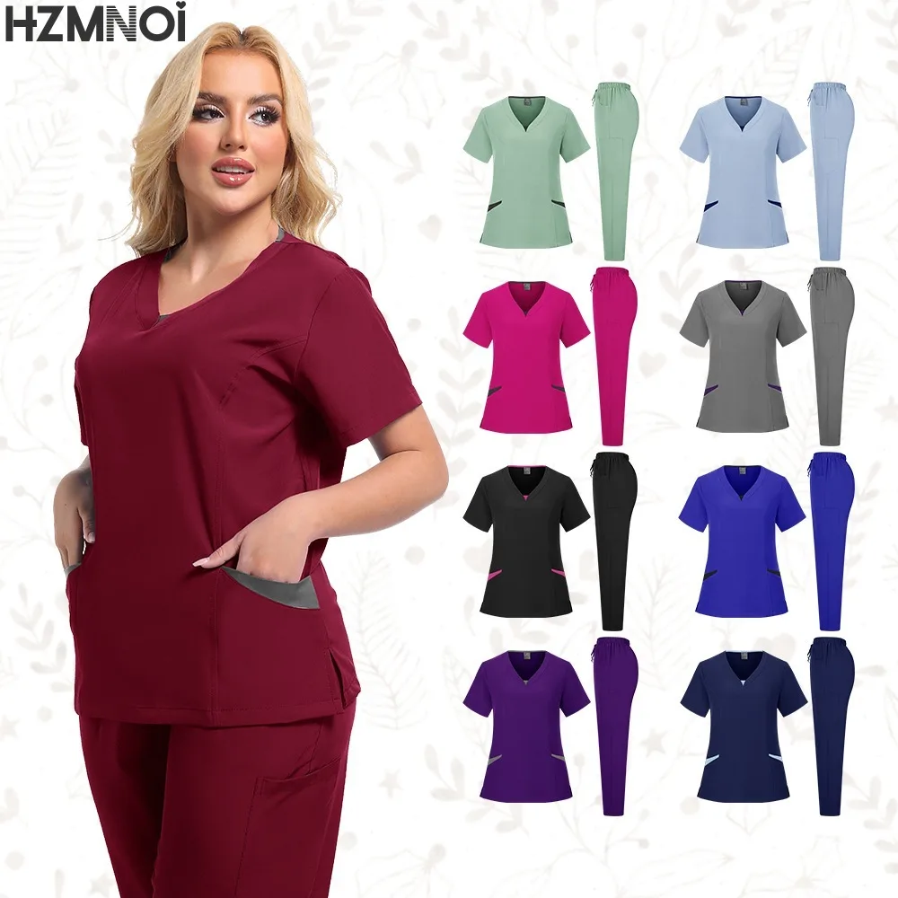 

Summer Pet Hospital Nursing Doctor Work Clothes Men's and Women's Hand Washing Clothes Hand Brushing Clothes Set