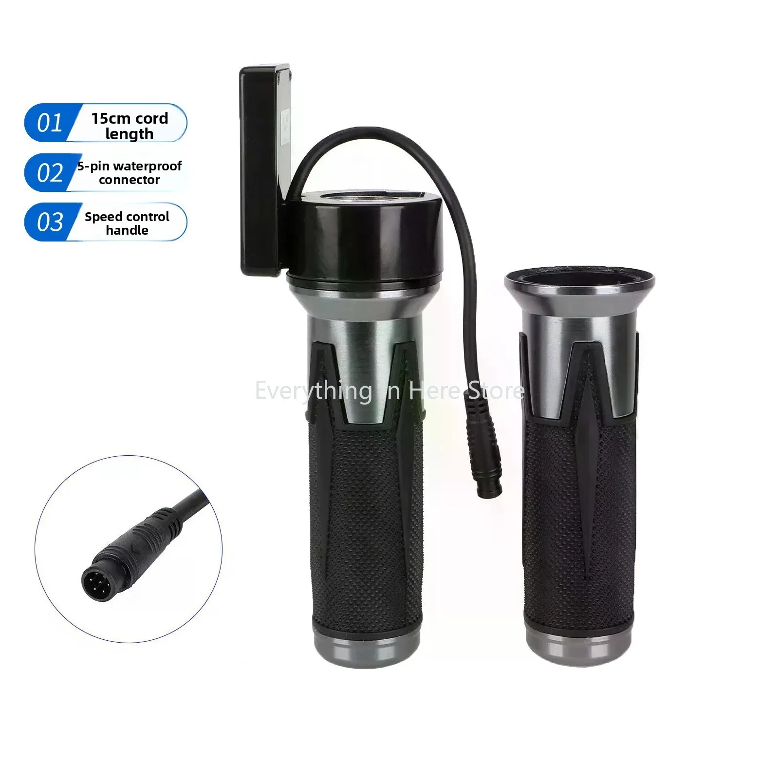 

Electric Scooter 48V Throttle Grip KugooC1/M4 Instrument Handlebar Grip 6 Pin Waterproof Connector Electric Scooter Accessories