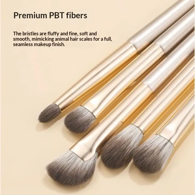 Professional Eye Makeup Brush Set 15 Pcs Hypoallergenic Soft Synthetic Bristles with Portable Pouch