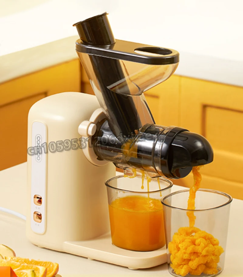 

220V Electric Slow Juicer Fruit Vegetable Screw Cold Press Extractor Automatic Squeezer Citrus Juicer Multifunctional Blender