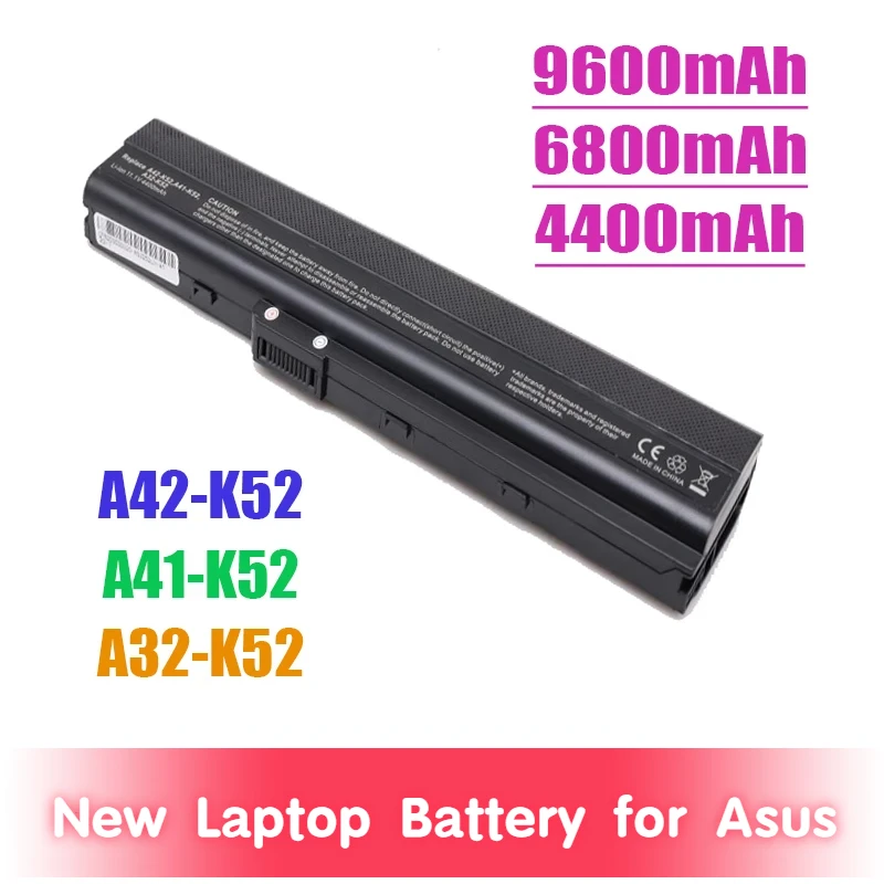 

New Laptop Battery for Asus A52 A52J A52F A52JB A52JK A52JR K42 K42F K42JB K42JK K52F K52J A31-K52 A32-K52 A41-K52 A42-K52