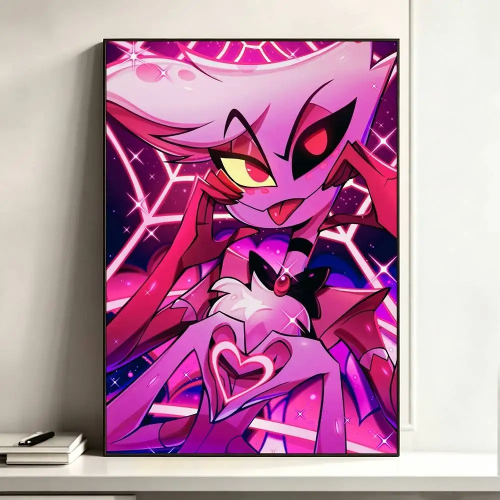 Angel Dust H-Hazbin H-Hotel  Poster High Quality Dorm Living Room Aesthetic Wall Decoration Painting Stickers Gift