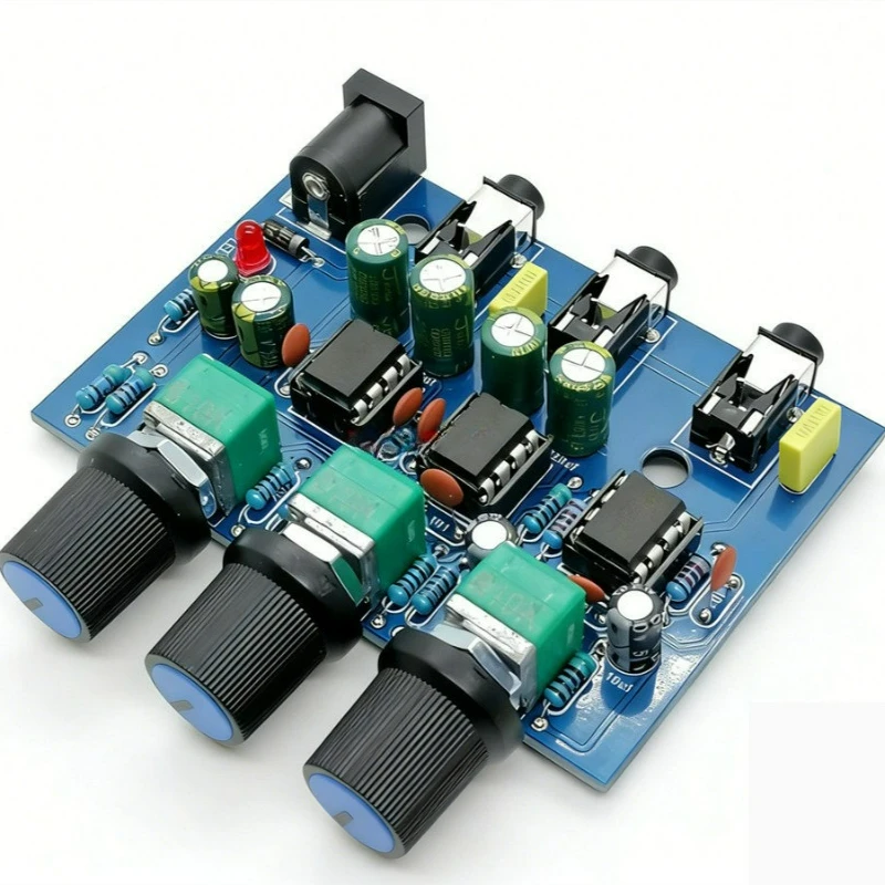 SOTAMIA Two Channel Audio, One in, Two Out, One Input, Two Outputs, Multi Channel Music Mixing Headset Amplifier Mixer