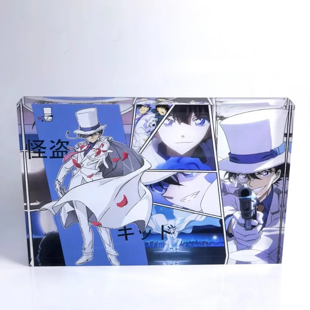 DIY Detective Conan Kuroba Kaito Mouri Ran Anita Hailey Acrylic Card Brick Original Self-produced Anime Movie Crystal Brick