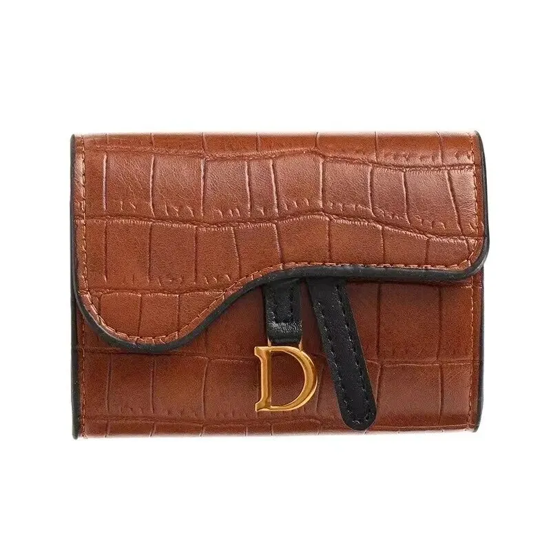 Women's Bag Card Bag Wallet Luxury Card Holder Korean Short Walet Mini PU Holder SmalMulti Letter Wallet Multi Functiona Clutch