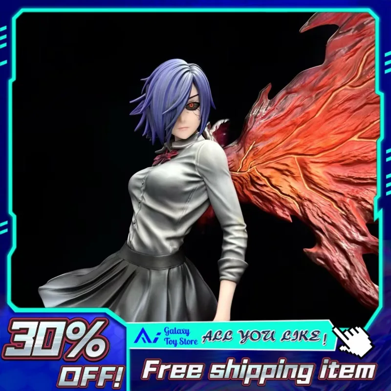 

37 см Токийский Гуль Тоука Киришима Белый Кролик Кагунэ Фигурка с двойной головой Рождественский подарок на день рождения Новый год Аниме Фигурка