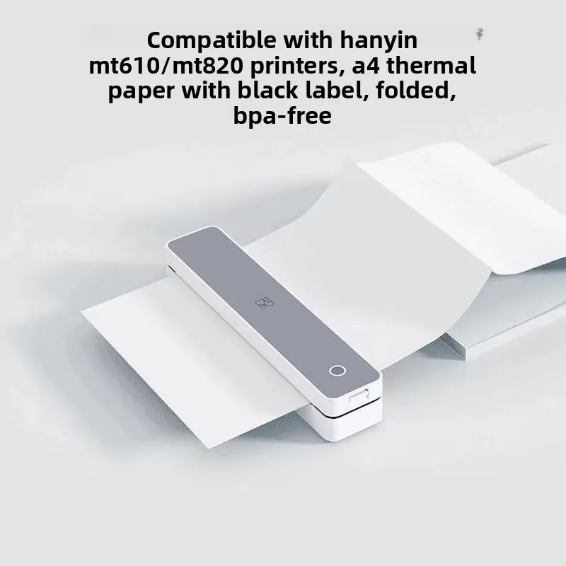 A4 thermal printing paper MT610/M08F/A40 quick-dry folded paper, BPA-free, for error question sorting