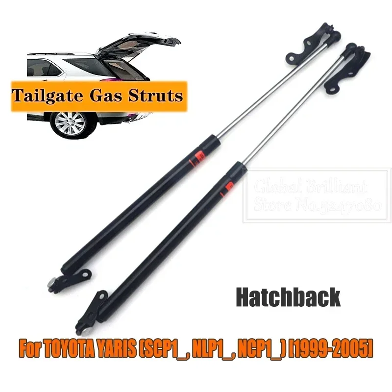 Rear Trunk Tailgate Boot Gas Struts Lift Supports 2pcs For Toyota Yaris 1999 2000 2001 02 03 2004 2005 68960-59025  68950-59026