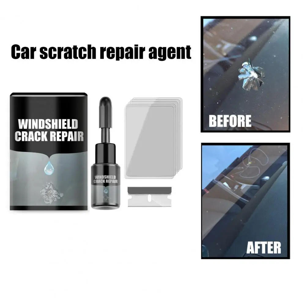 Car Windshield Crack Repair Kit UV Resistant Long-Lasting Car Scratch Repair Agent Automotive Cracked Glass Repair Fluid Set